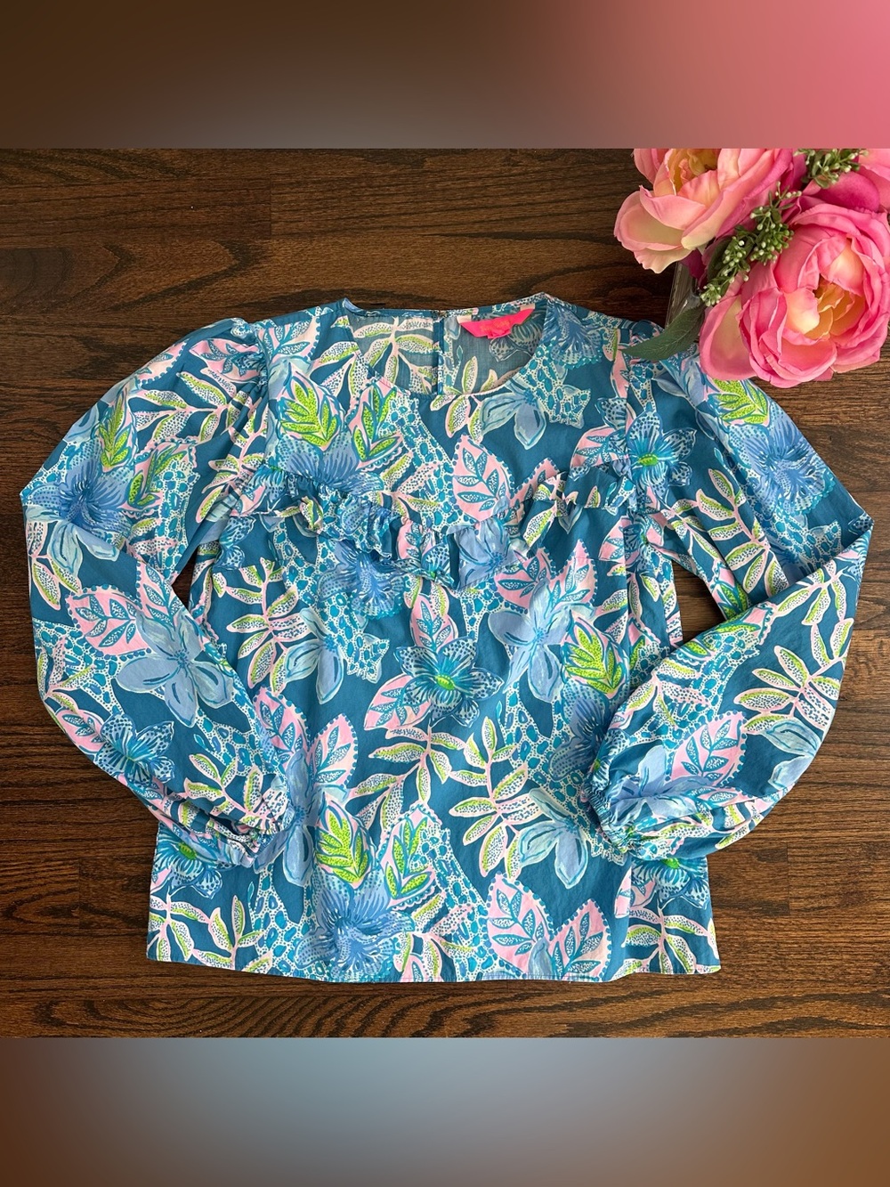 Lilly Pulitzer Bernadette Tall Me About It top, size XXS